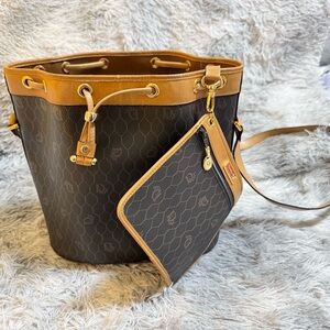 Dior Black Monogram Bucket with Pouch